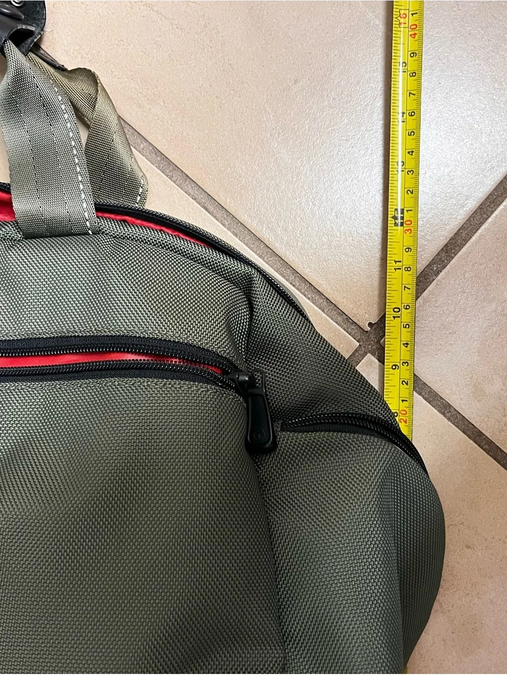 T-Tech Tumi ballistic Green Travel messenger bag weekender laptop business *Read